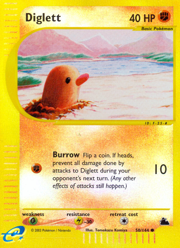 E-Series Skyridge Diglett #50/144 reverse holo