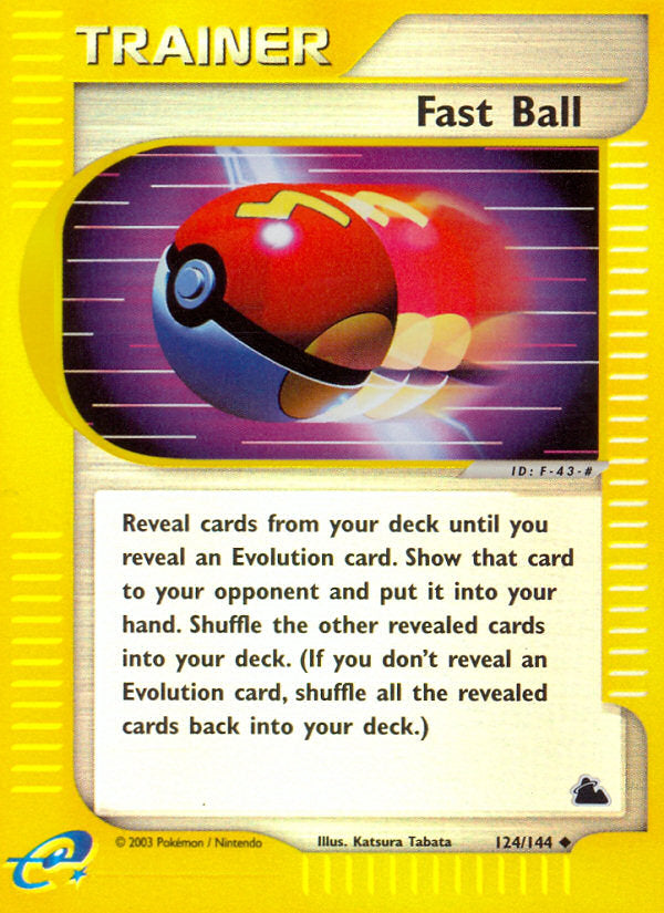 E-Series Skyridge Fast Ball #124/144 reverse holo