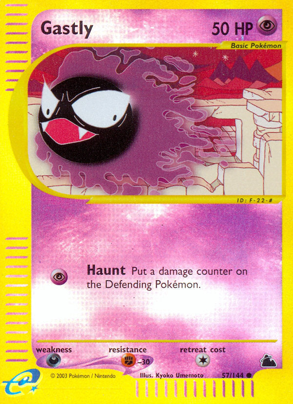 E-Series Skyridge Gastly #57/144 reverse holo