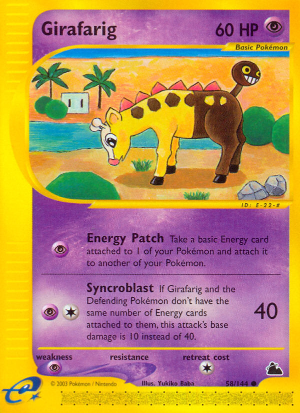 E-Series Skyridge Girafarig #58/144