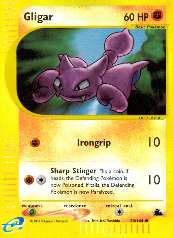 E-Series Skyridge Gligar #59/144 reverse holo