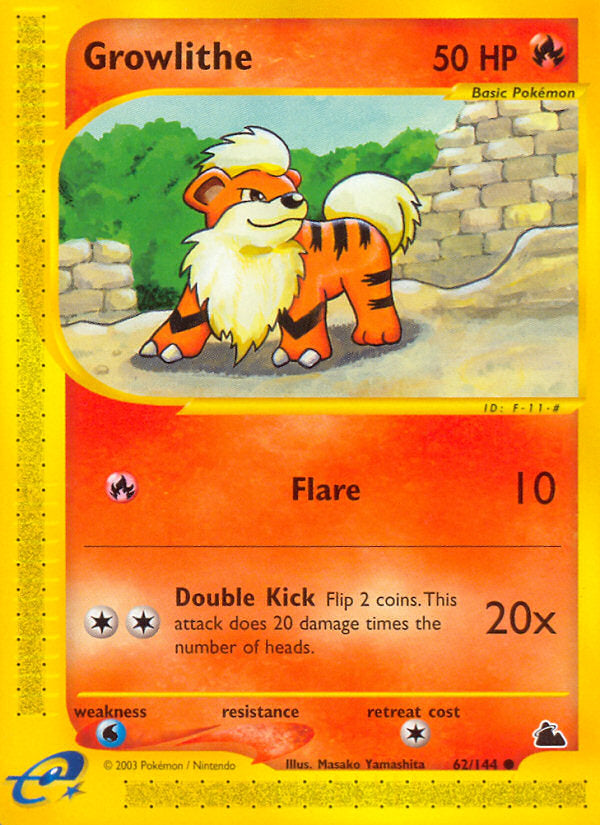 E-Series Skyridge Growlithe #62/144
