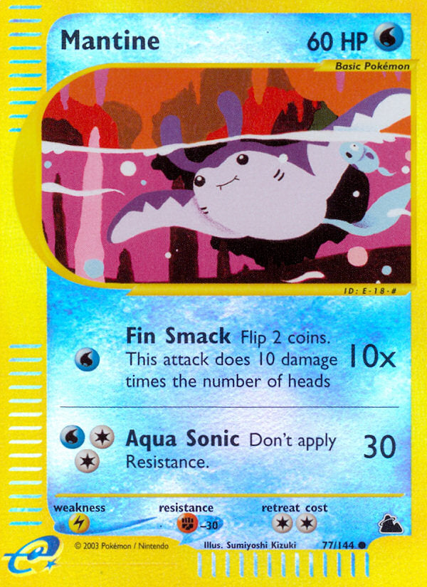 E-Series Skyridge Mantine #77/144 reverse holo