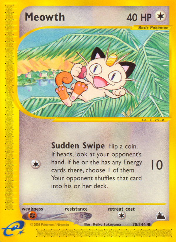 E-Series Skyridge Meowth #78/144