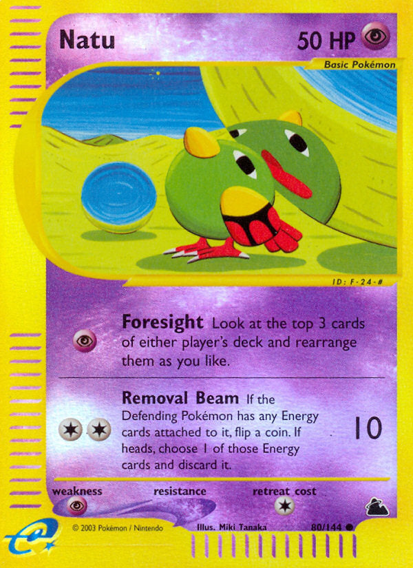 E-Series Skyridge Natu #80/144 reverse holo