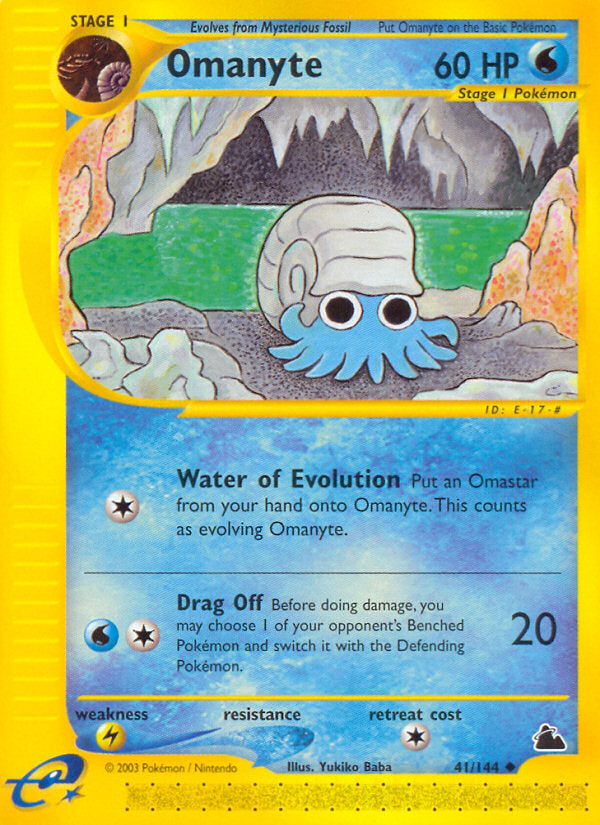 E-Series Skyridge Omanyte #41/144