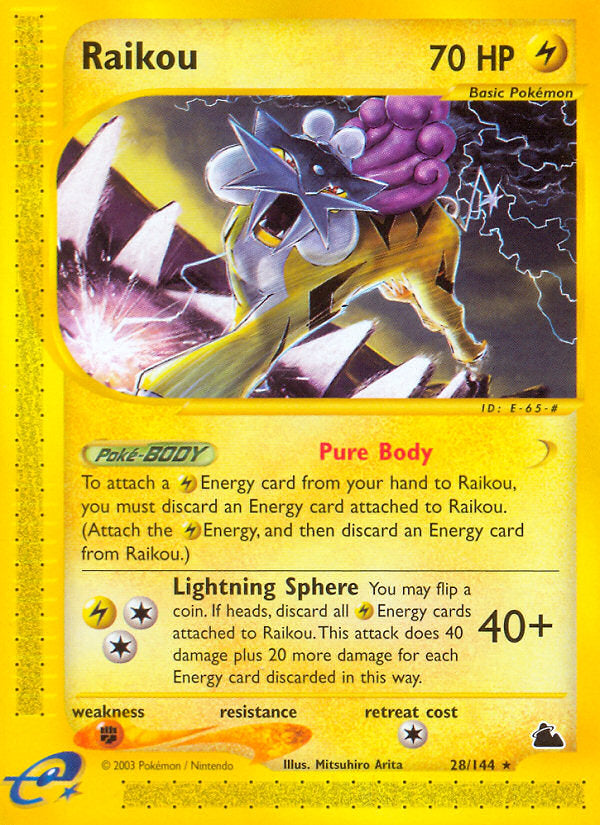 E-Series Skyridge Raikou #28/144