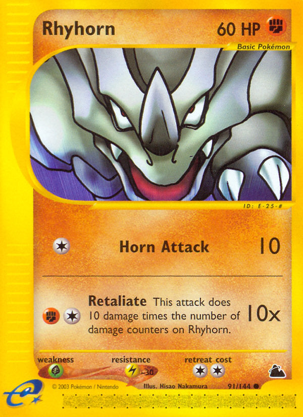 E-Series Skyridge Rhyhorn #91/144
