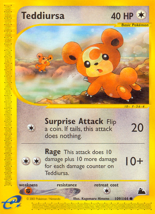 E-Series Skyridge Teddiursa #109/144