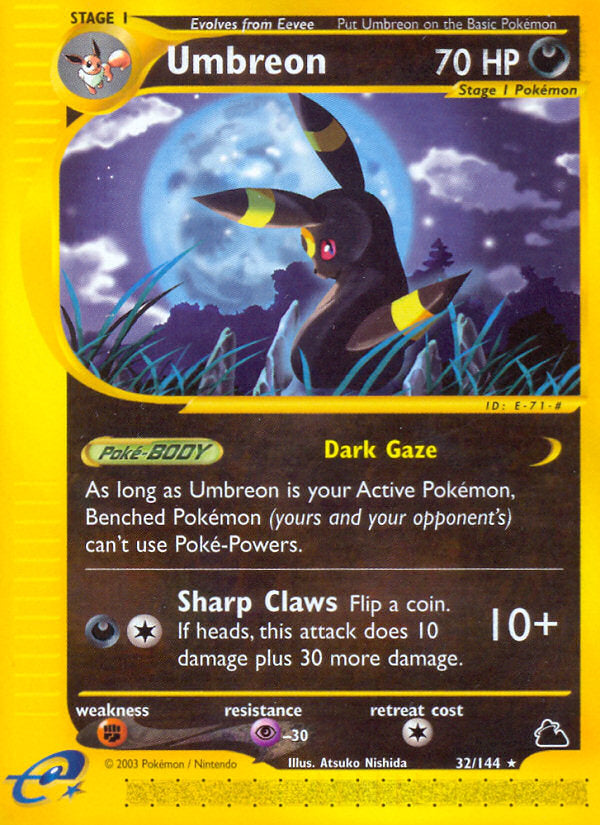 Skyridge Umbreon 32/144