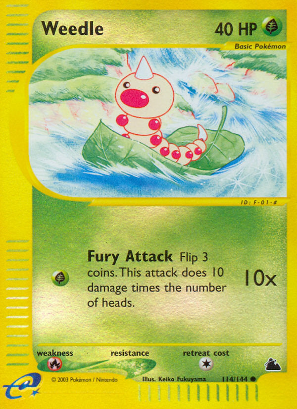 E-Series Skyridge Weedle #114/144 reverse holo
