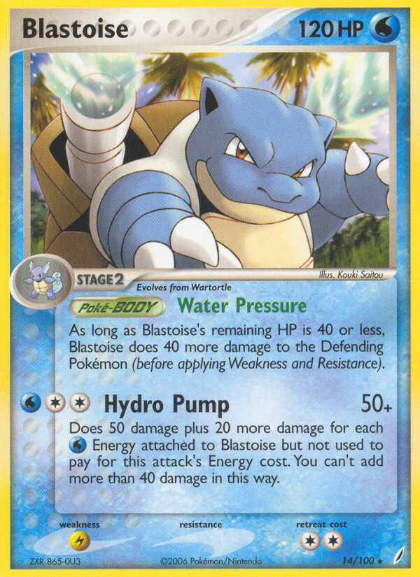 EX Crystal Guardians Blastoise #14/100