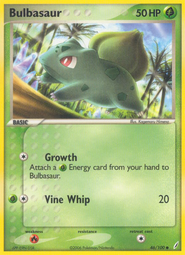 EX Crystal Guardians Bulbasaur #46/100