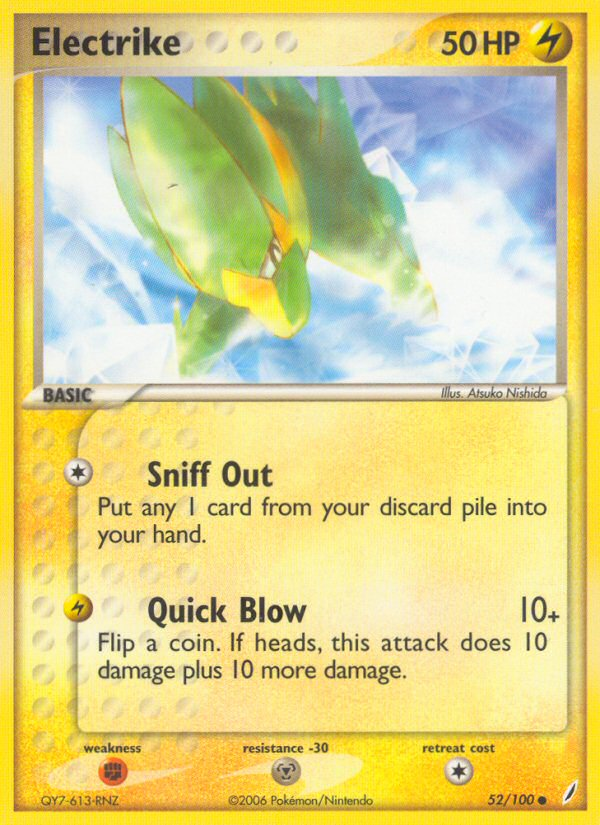 EX Crystal Guardians Electrike #52/100