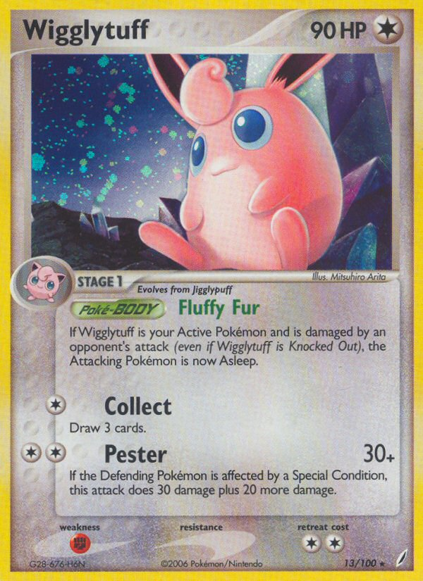 EX Crystal Guardians Holo Wigglytuff #13/100