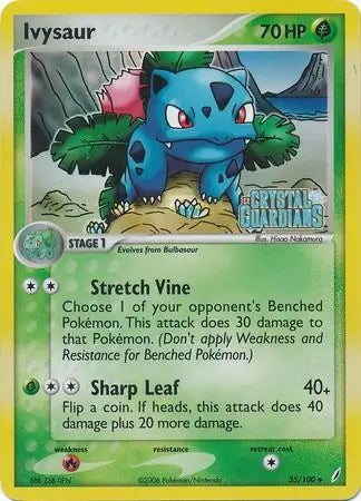 EX Crystal Guardians Ivysaur #35/100 reverse holo