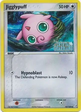 EX Crystal Guardians Jigglypuff #53/100 reverse holo
