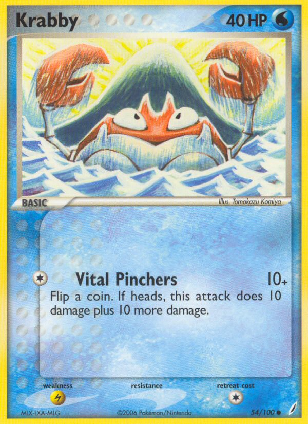 EX Crystal Guardians Krabby #54/100