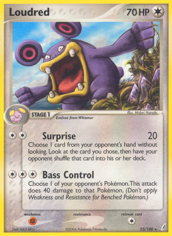 EX Crystal Guardians Loudred #23/100