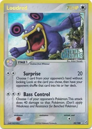 EX Crystal Guardians Loudred #23/100 reverse holo