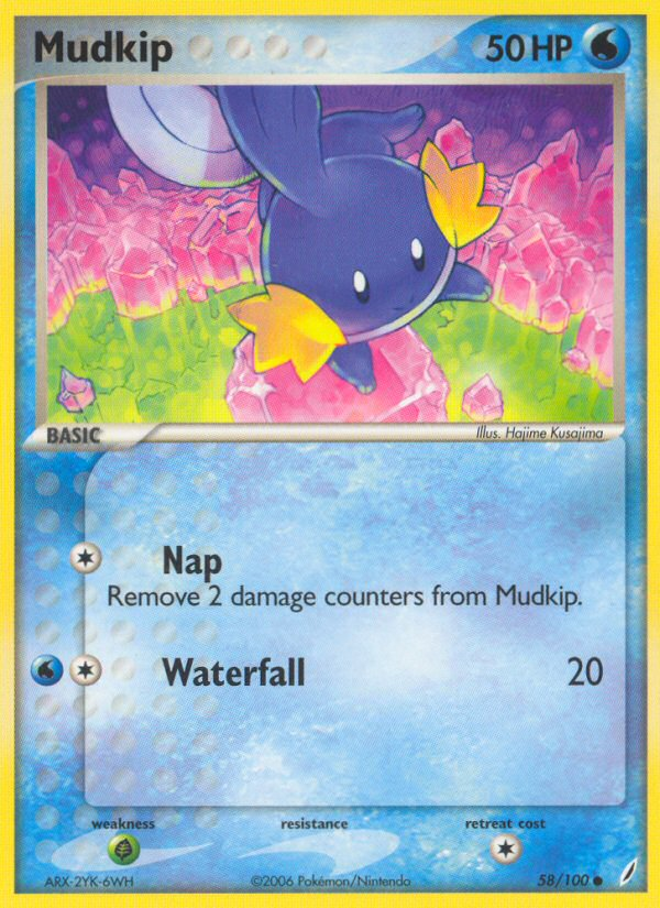 EX Crystal Guardians Mudkip #58/100