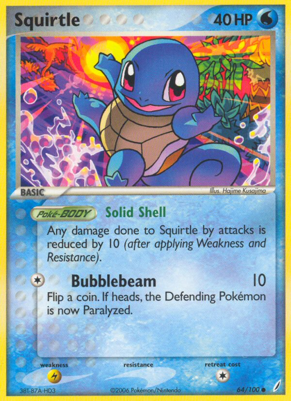 EX Crystal Guardians Squirtle #64/100