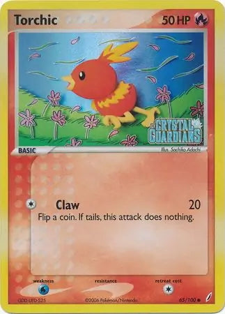 EX Crystal Guardians Torchic #65/100 reverse holo