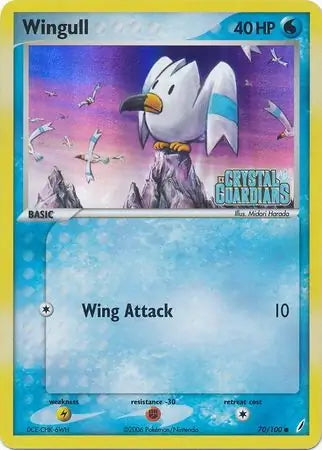 EX Crystal Guardians Wingull #70/100 reverse holo