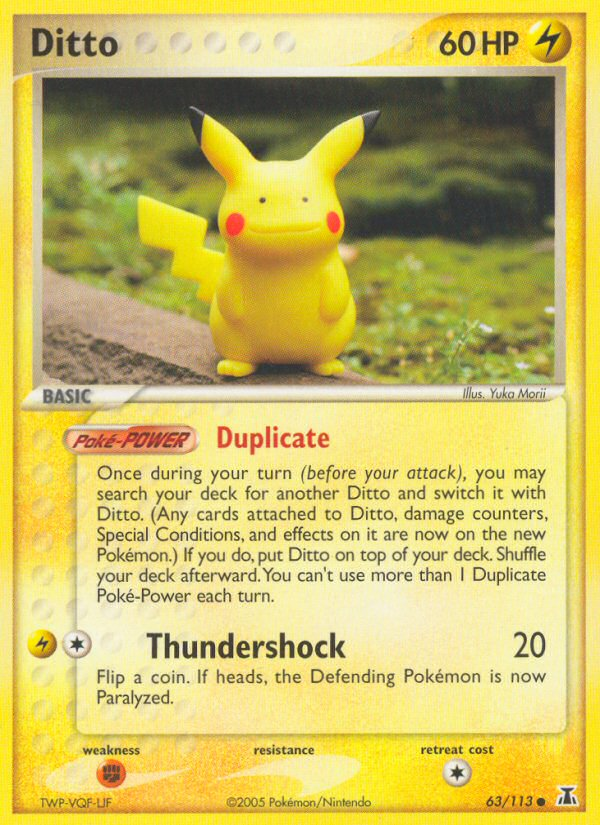 EX Delta Species Ditto Pikachu 63/113