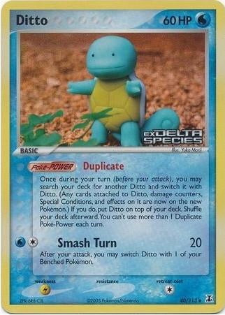 EX Delta Species Ditto [Squirtle] #40 reversed