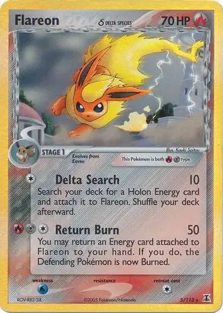 EX Delta Species Flareon #5/113 reverse holo