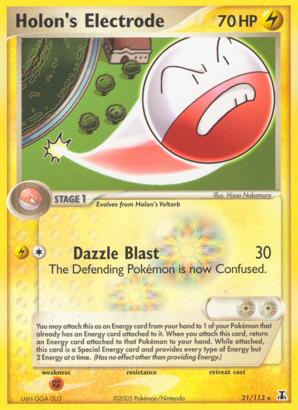EX Delta Species Holon's Electrode #21/113