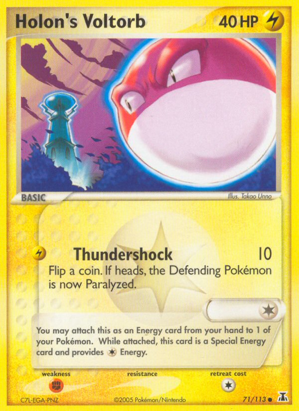 EX Delta Species Holon's Voltorb #71/113