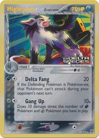 EX Delta Species Mightyena #24/113 reverse holo