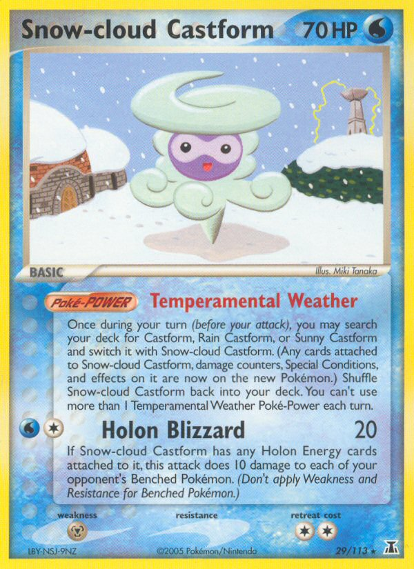 EX Delta Species Snow-cloud Castform #29/113