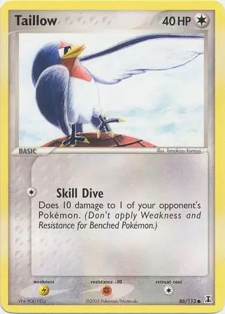EX Delta Species Taillow #86/113 reverse holo