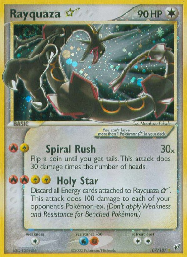 Rayquaza Gold Star