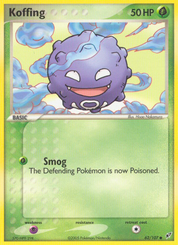 EX Deoxys Koffing #62/107