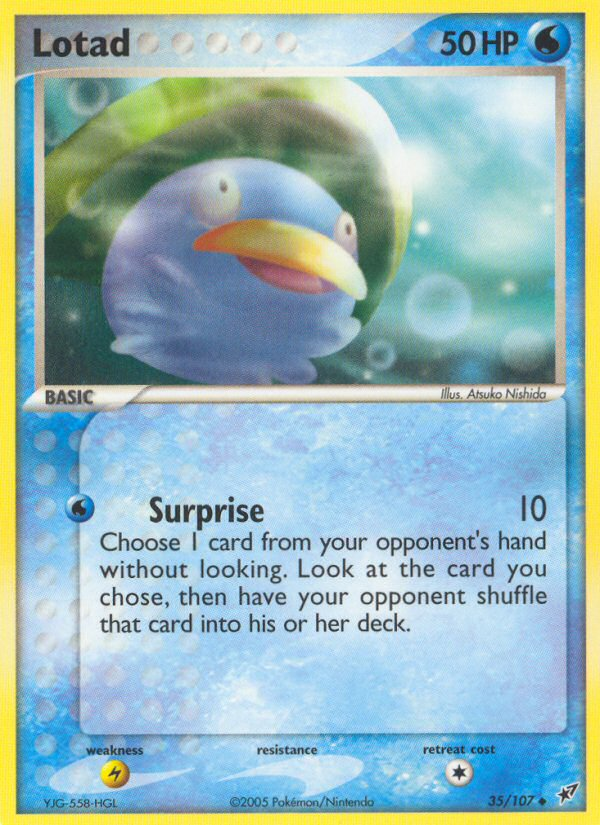 EX Deoxys Lotad #35/107