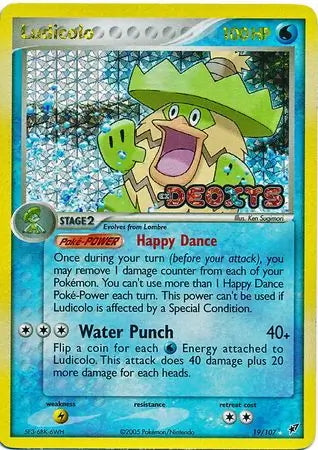 EX Deoxys Ludicolo #19/107 reverse holo