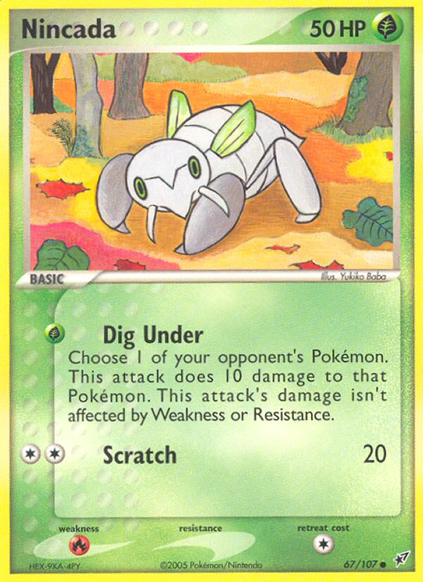 EX Deoxys Nincada #67/107