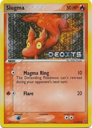 EX Deoxys Slugma #75/107 reverse holo