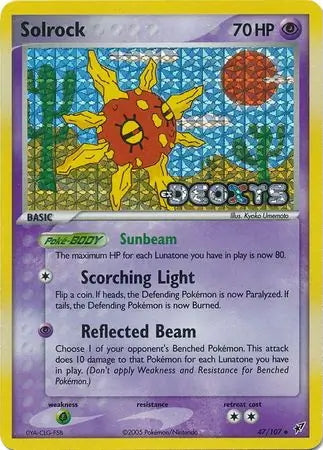 EX Deoxys Solrock #47/107 reverse holo