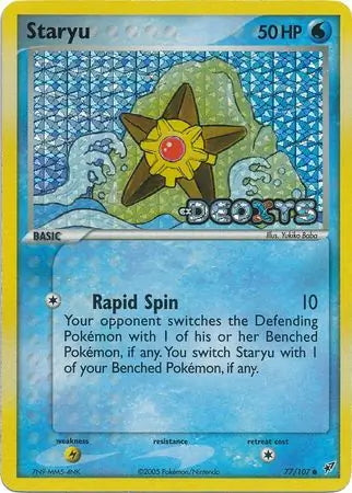 EX Deoxys Staryu #77/107 reverse holo