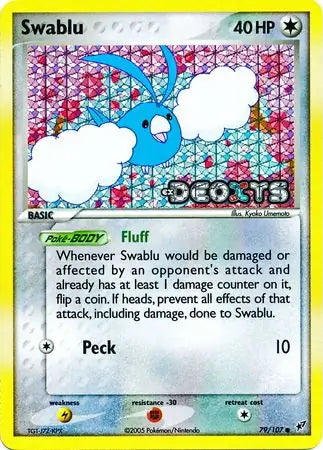 EX Deoxys Swablu #79/107 reverse holo