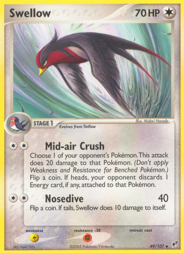 EX Deoxys Swellow #49/107