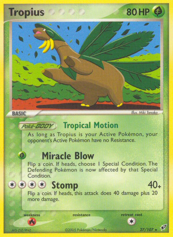 EX Deoxys Tropius #27/107