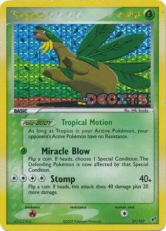 EX Deoxys Tropius #27/107 reverse holo