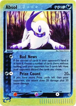 EX Dragon Absol #1/97 reverse holo