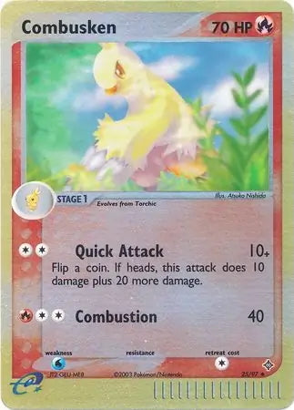 EX Dragon Combusken #25/97 reverse holo
